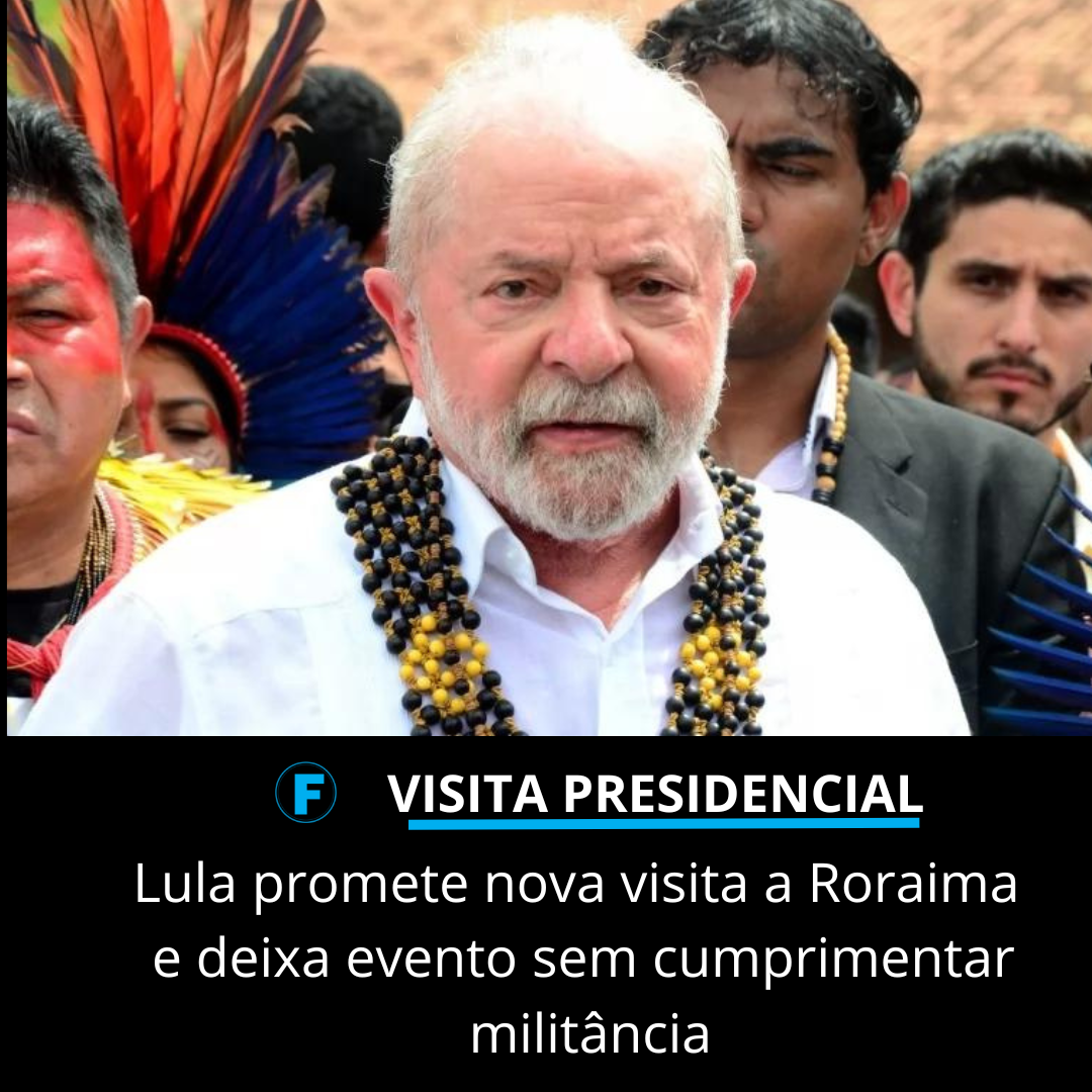 Lula promete nova visita a RR e deixa evento sem cumprimentar militância