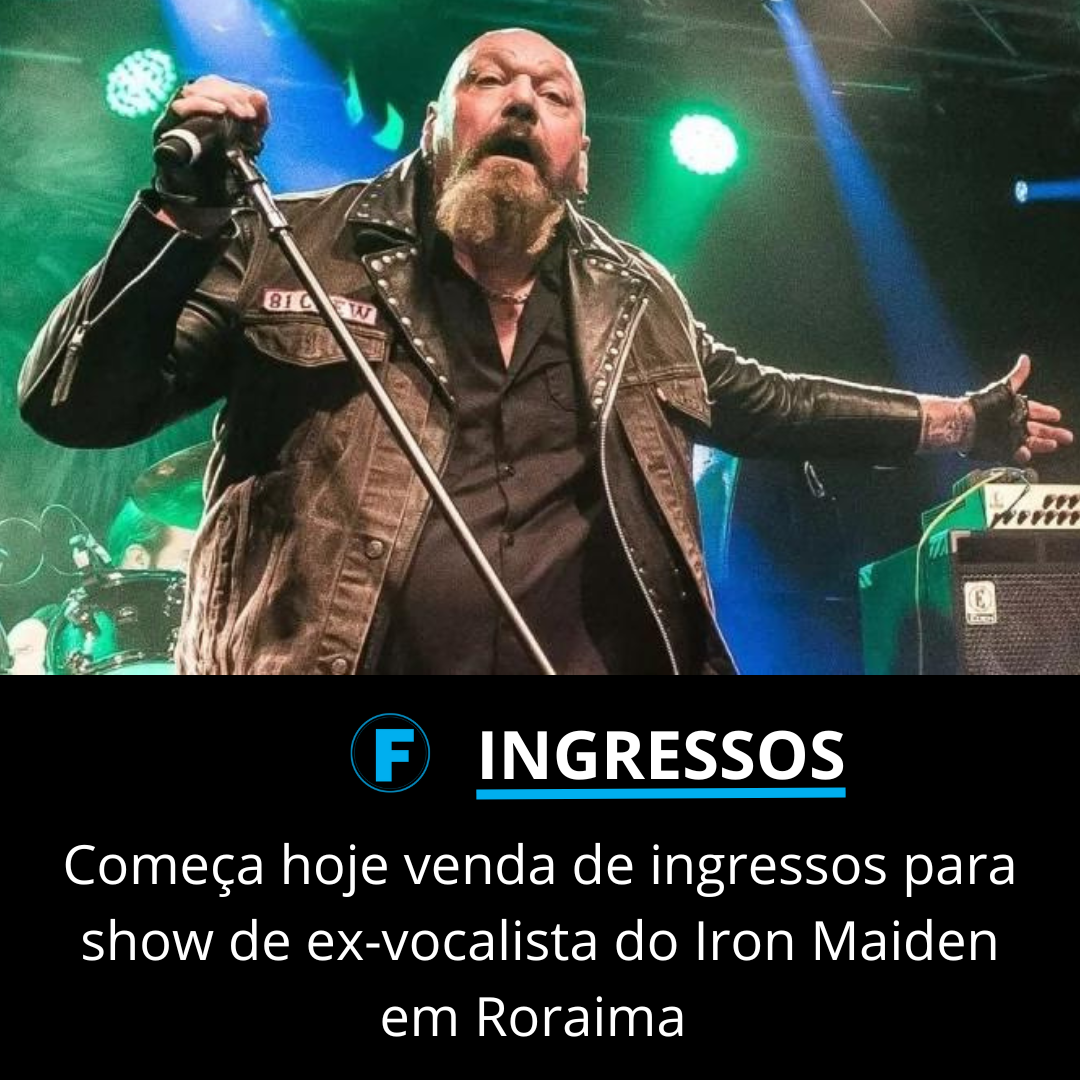 Começa hoje venda de ingressos para show de ex-vocalista do Iron Maiden