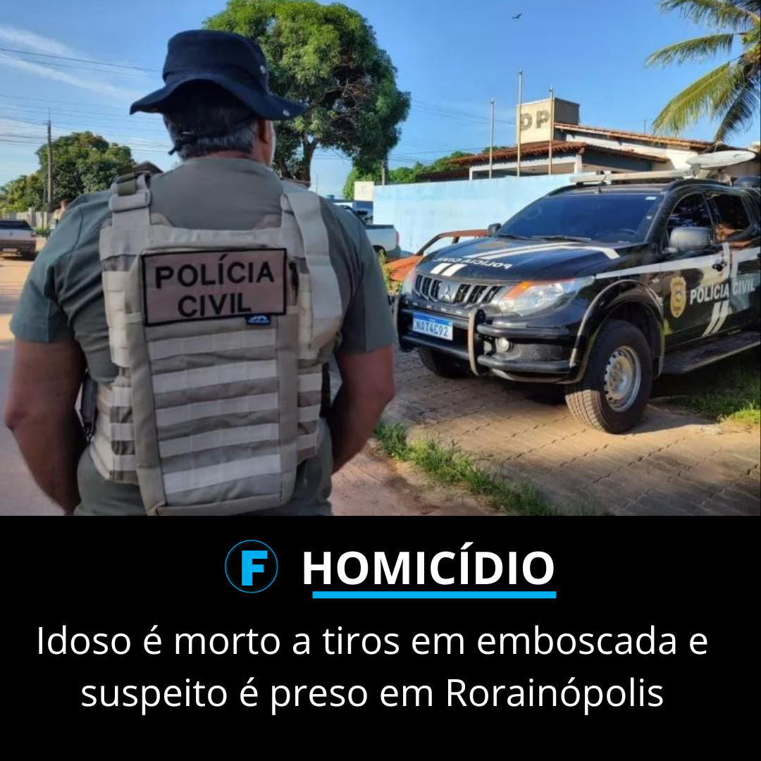 Idoso é morto a tiros em emboscada e suspeito é preso em Rorainópolis