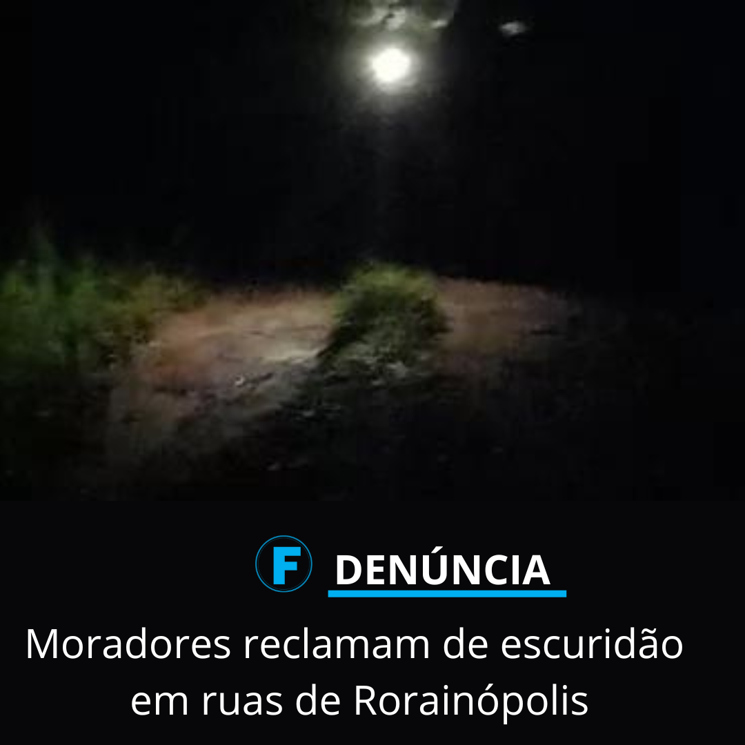 Moradores reclamam de escuridão em ruas de Rorainópolis