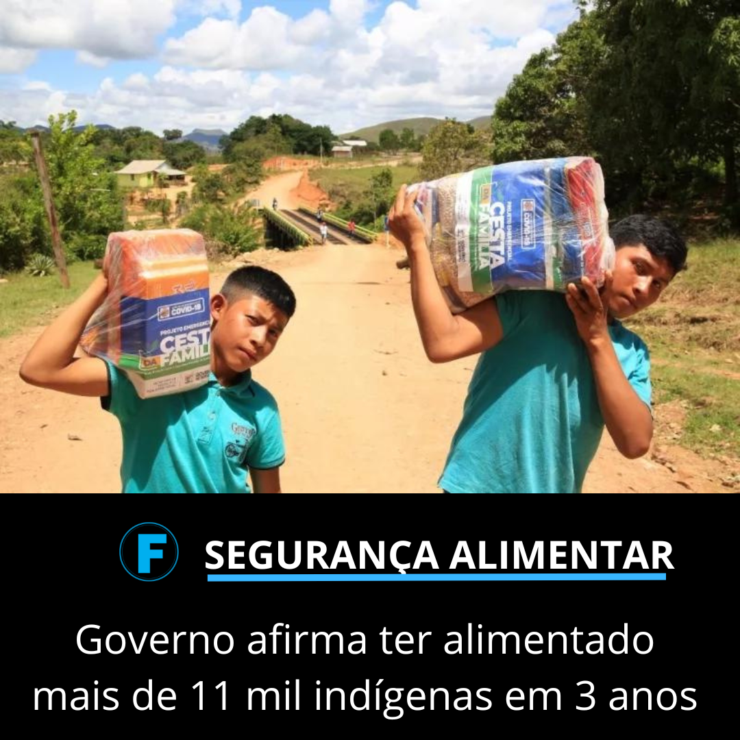 Governo afirma ter alimentado mais de 11 mil indígenas em 3 anos 