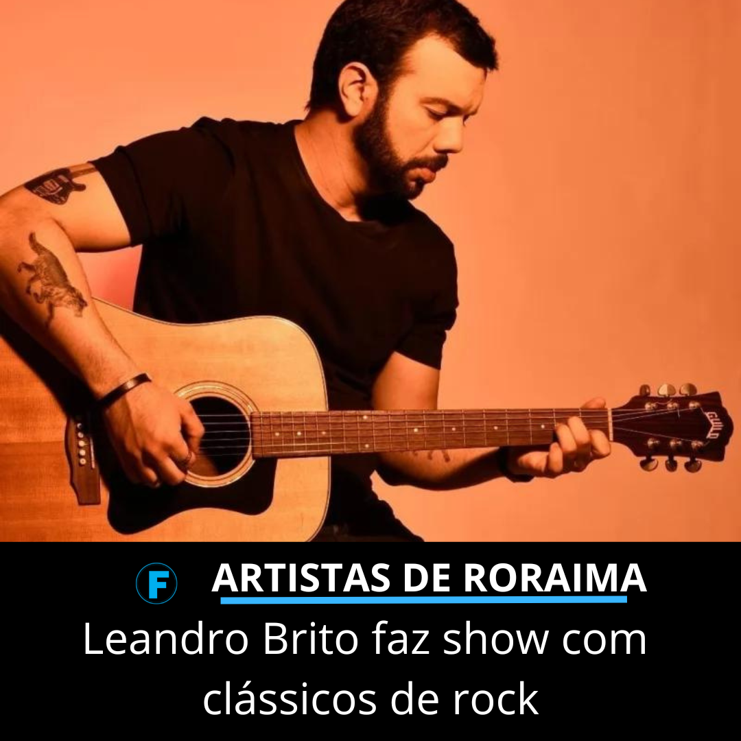 Leandro Brito faz show com clássicos de rock