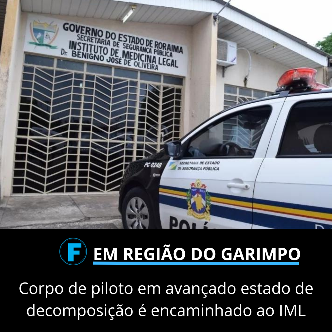 Corpo de piloto em avançado estado de decomposição é encaminhado ao IML