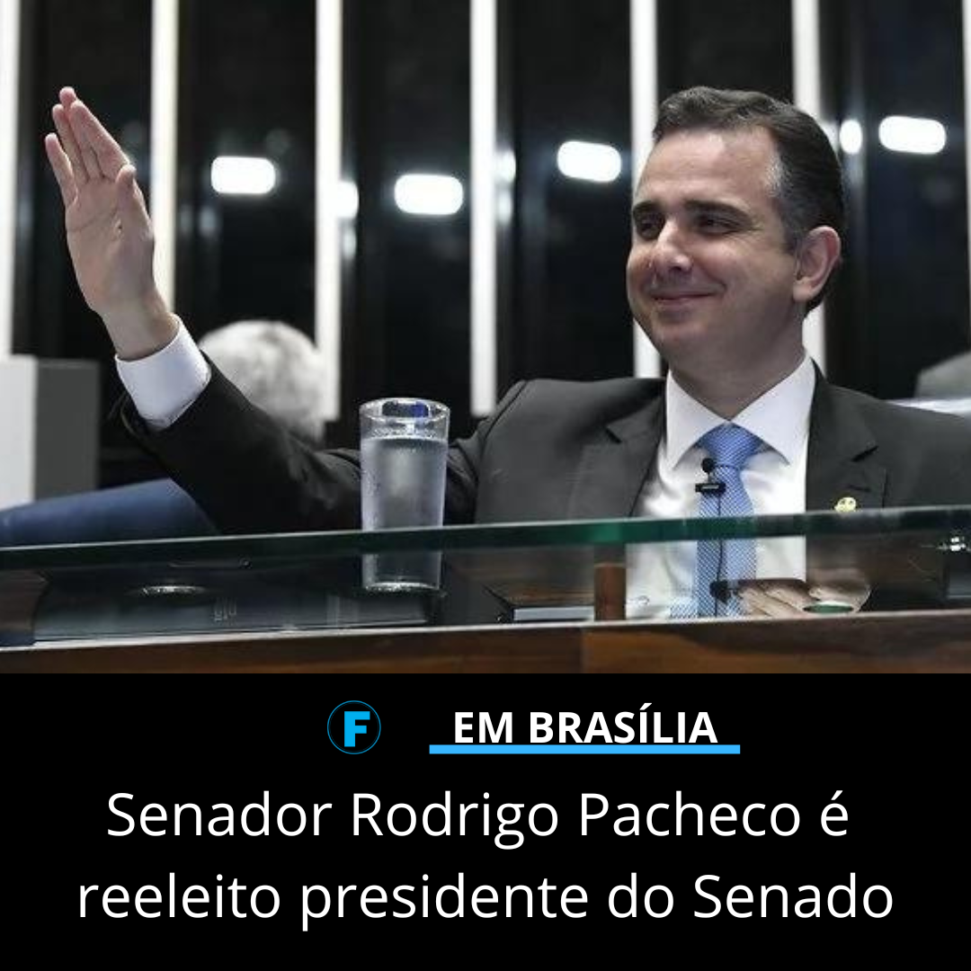 Senador Rodrigo Pacheco é reeleito presidente do Senado