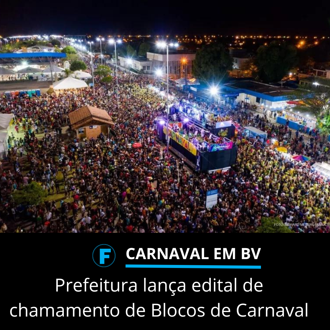 Prefeitura lança edital de chamamento de Blocos de Carnaval