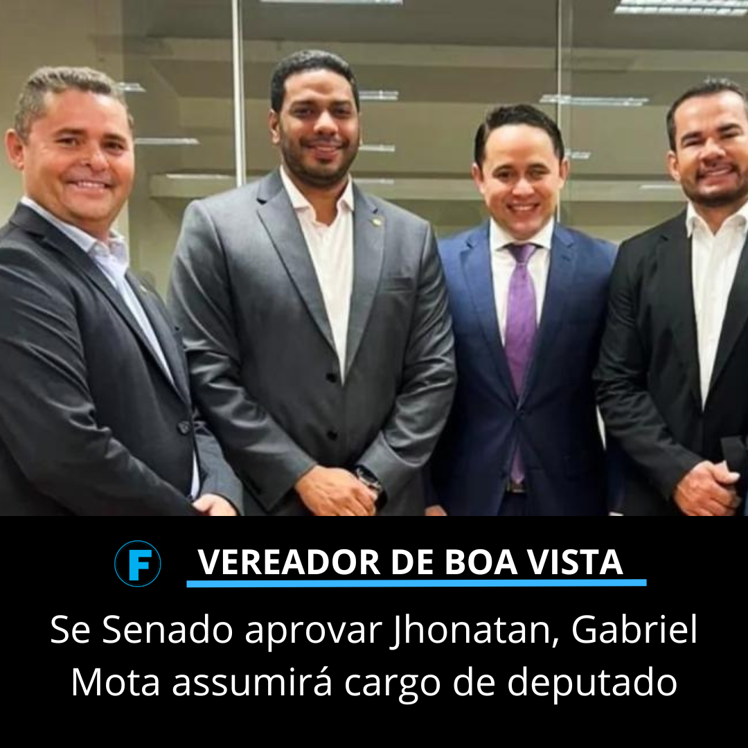 Se Senado aprovar Jhonatan, Gabriel Mota assumirá cargo de deputado