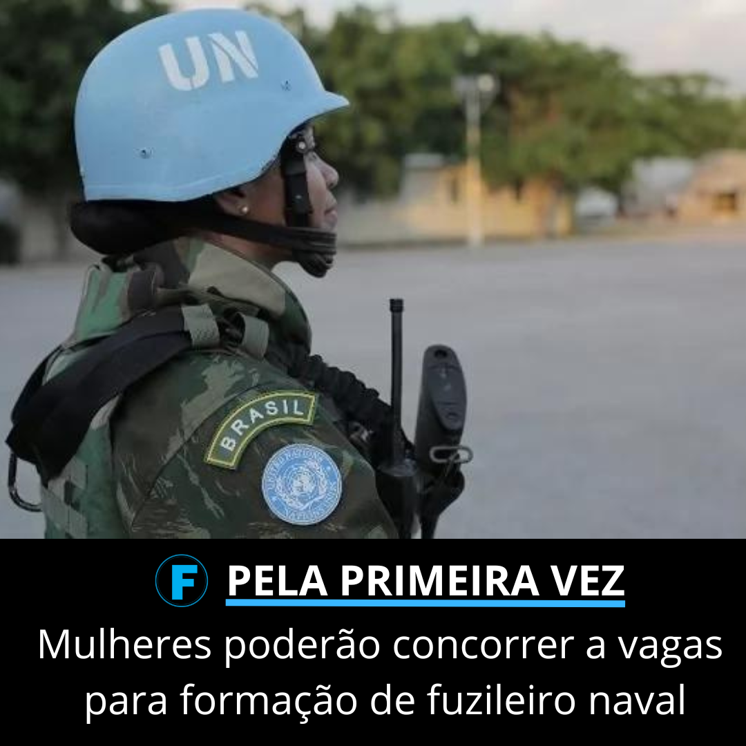 Mulheres poderão concorrer a vagas para formação de fuzileiro naval