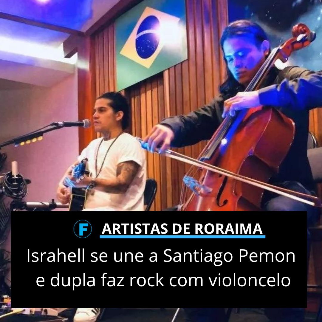 Israhell se une a Santiago Pemon e dupla faz rock com violoncelo