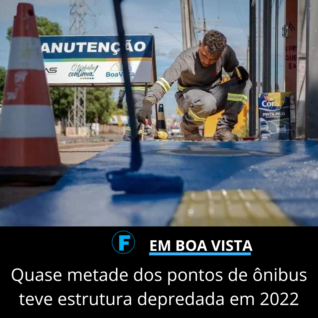 Quase metade dos pontos de ônibus teve estrutura depredada em 2022