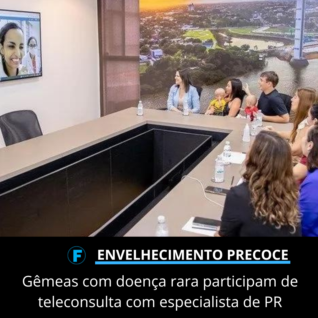 Gêmeas com doença rara participam de teleconsulta com especialista de PR