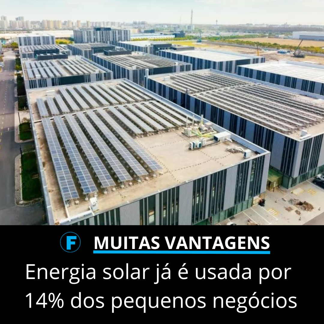Energia solar já é usada por 14% dos pequenos negócios