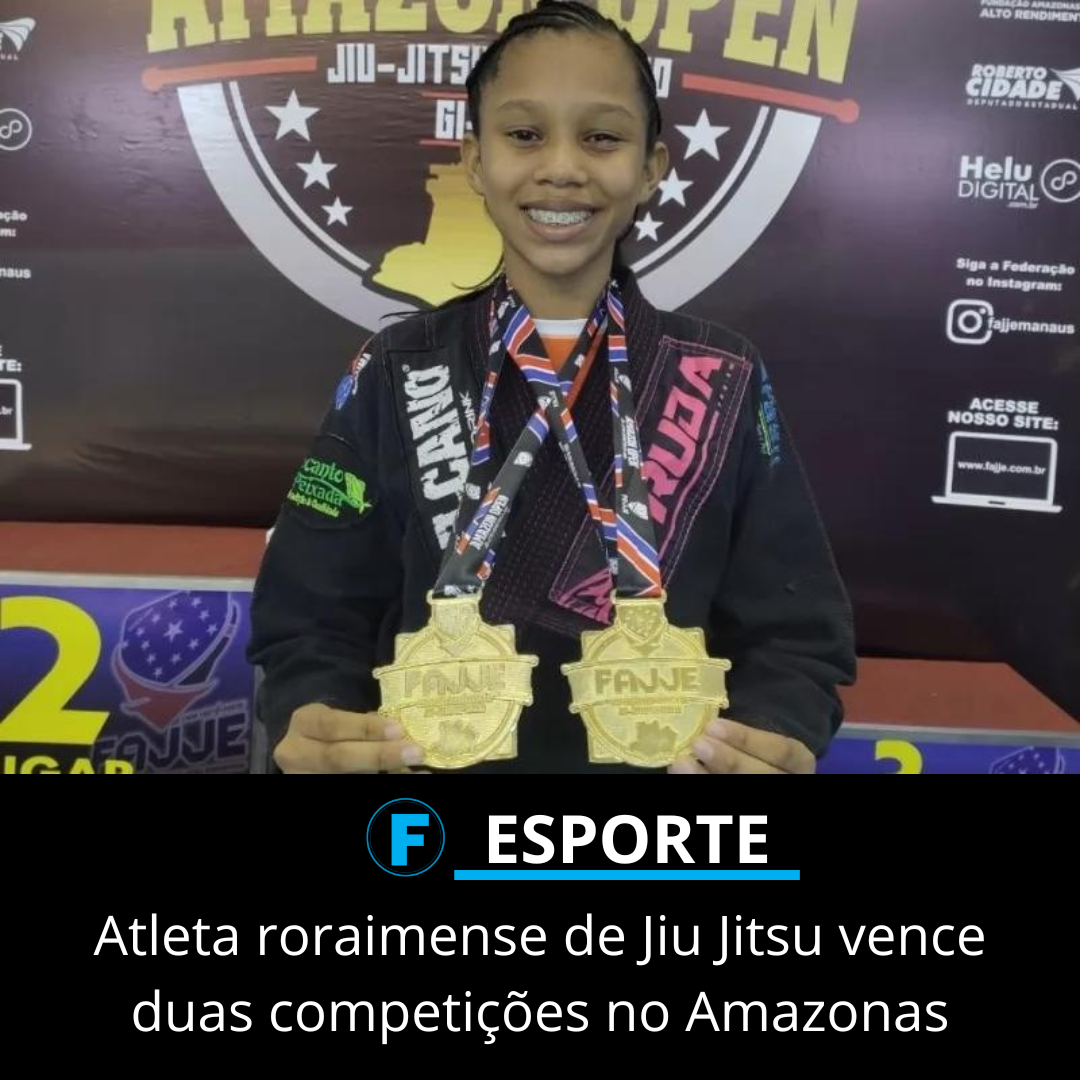 Atleta roraimense de Jiu Jitsu vence duas competições no Amazonas