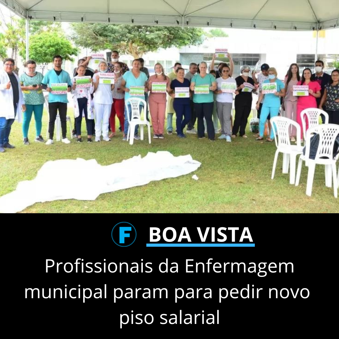 Profissionais da Enfermagem municipal param para pedir novo piso salarial