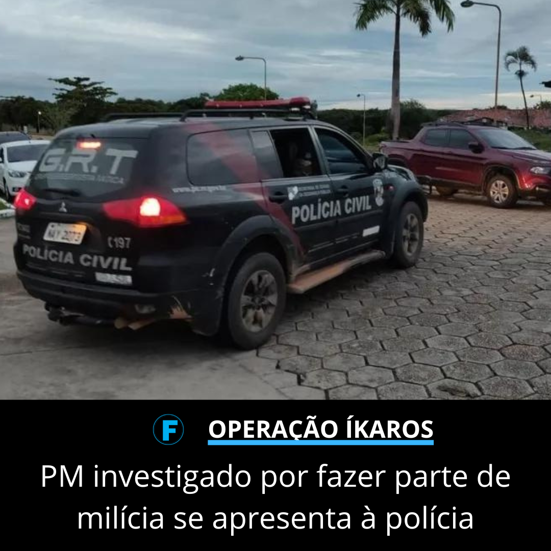 PM investigado por fazer parte de milícia se apresenta à polícia