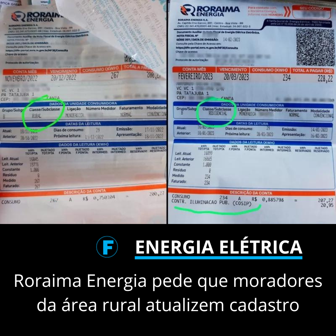 Roraima Energia pede que moradores da área rural atualizem cadastro