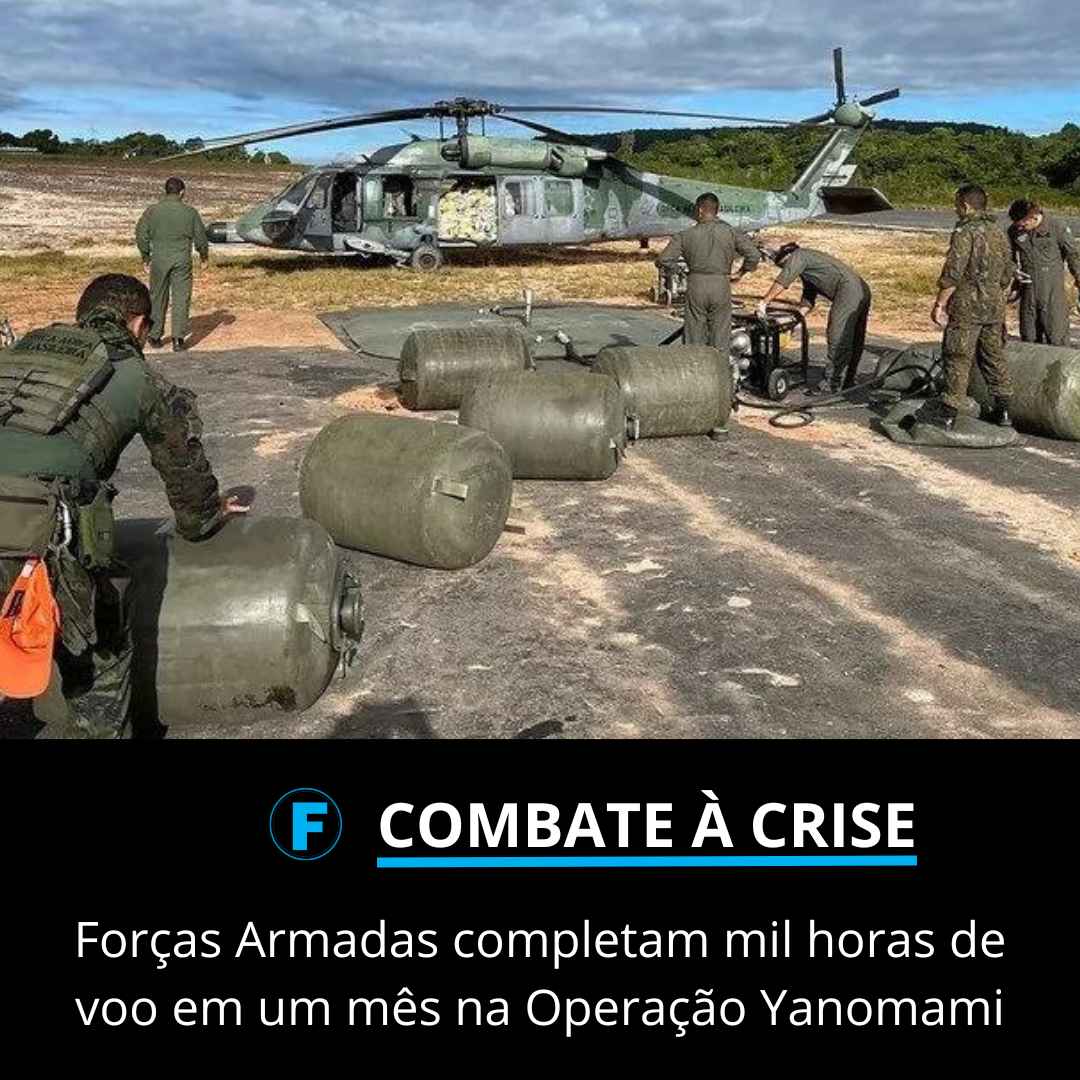 Forças Armadas completam mil horas de voo em um mês na Operação Yanomami