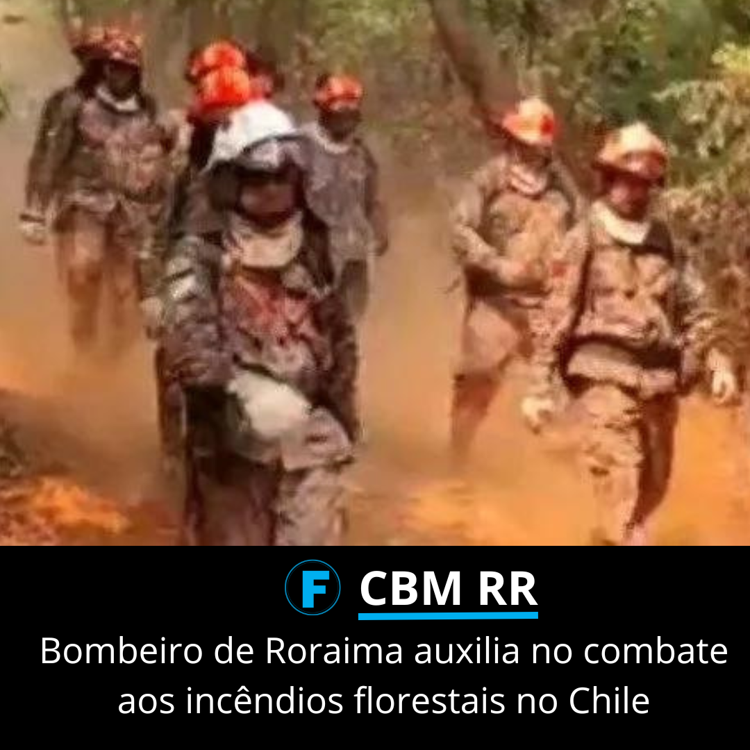 Bombeiro de Roraima auxilia no combate aos incêndios florestais no Chile