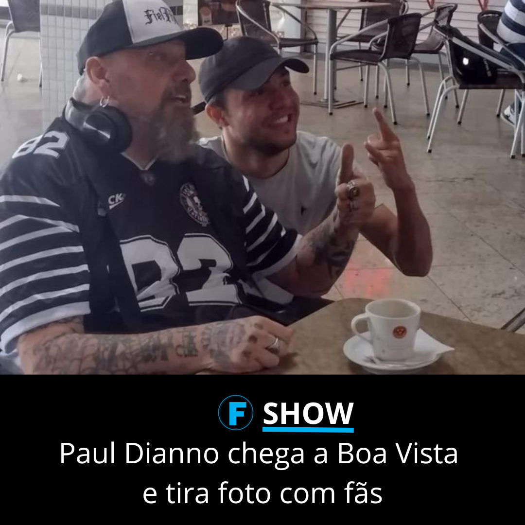 Paul Dianno chega a Boa Vista e tira foto com fãs