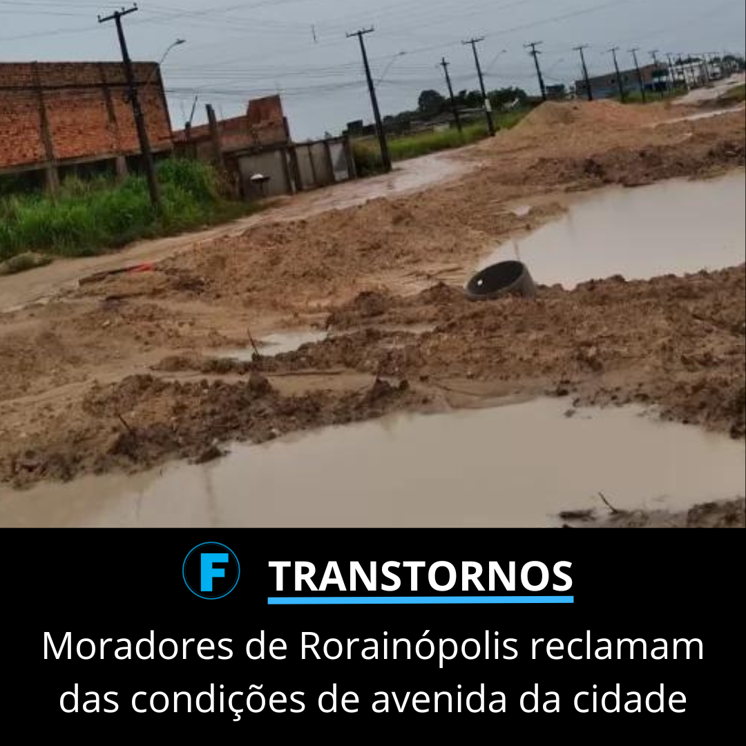 Moradores de Rorainópolis reclamam das condições de avenida da cidade