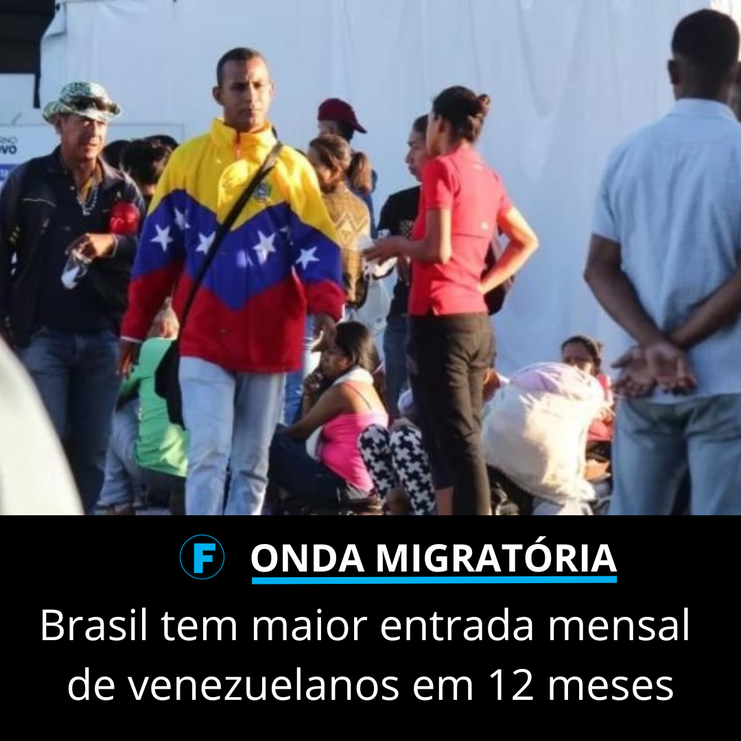 Brasil tem maior entrada mensal de venezuelanos em 12 meses