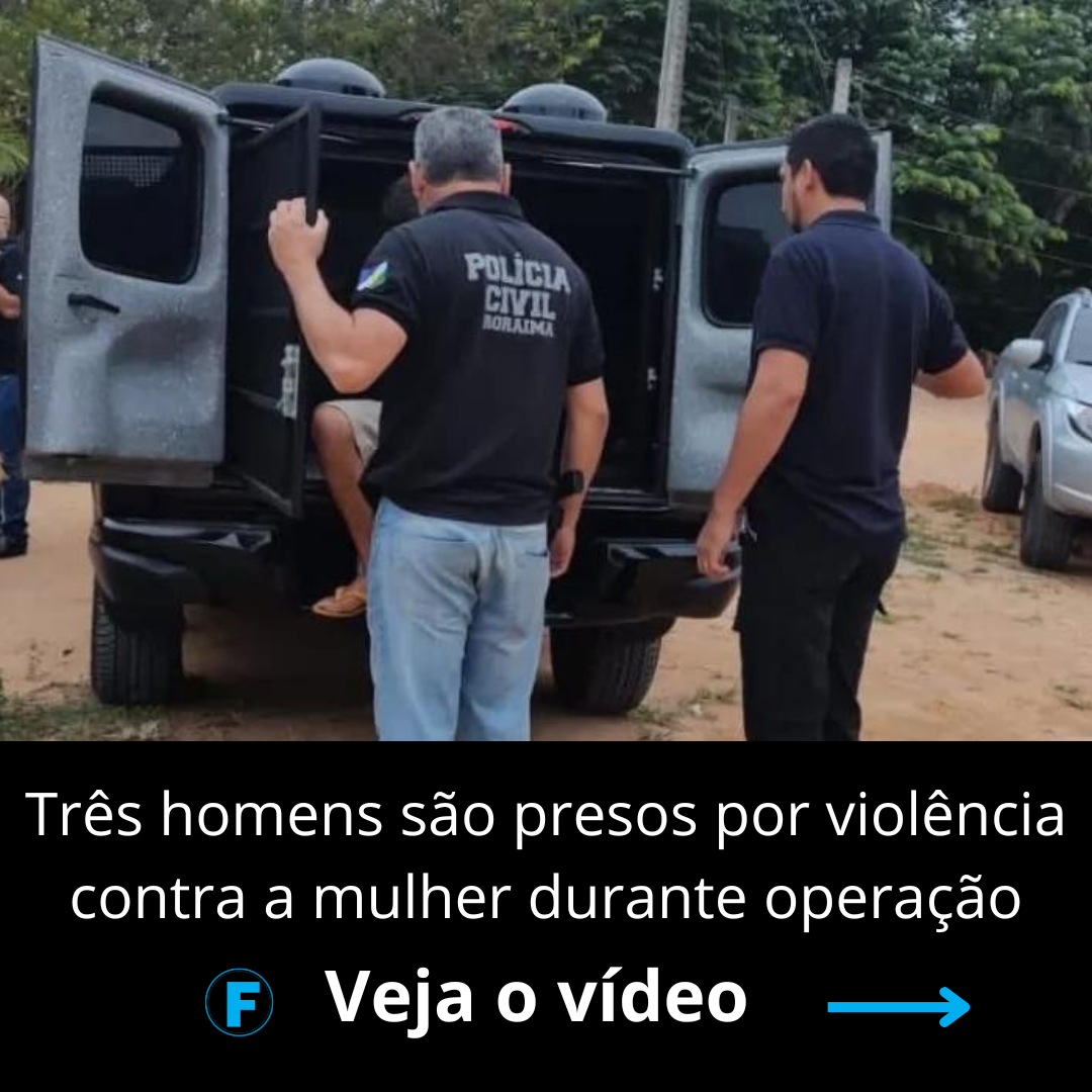 Três homens são presos por violência contra a mulher durante operação