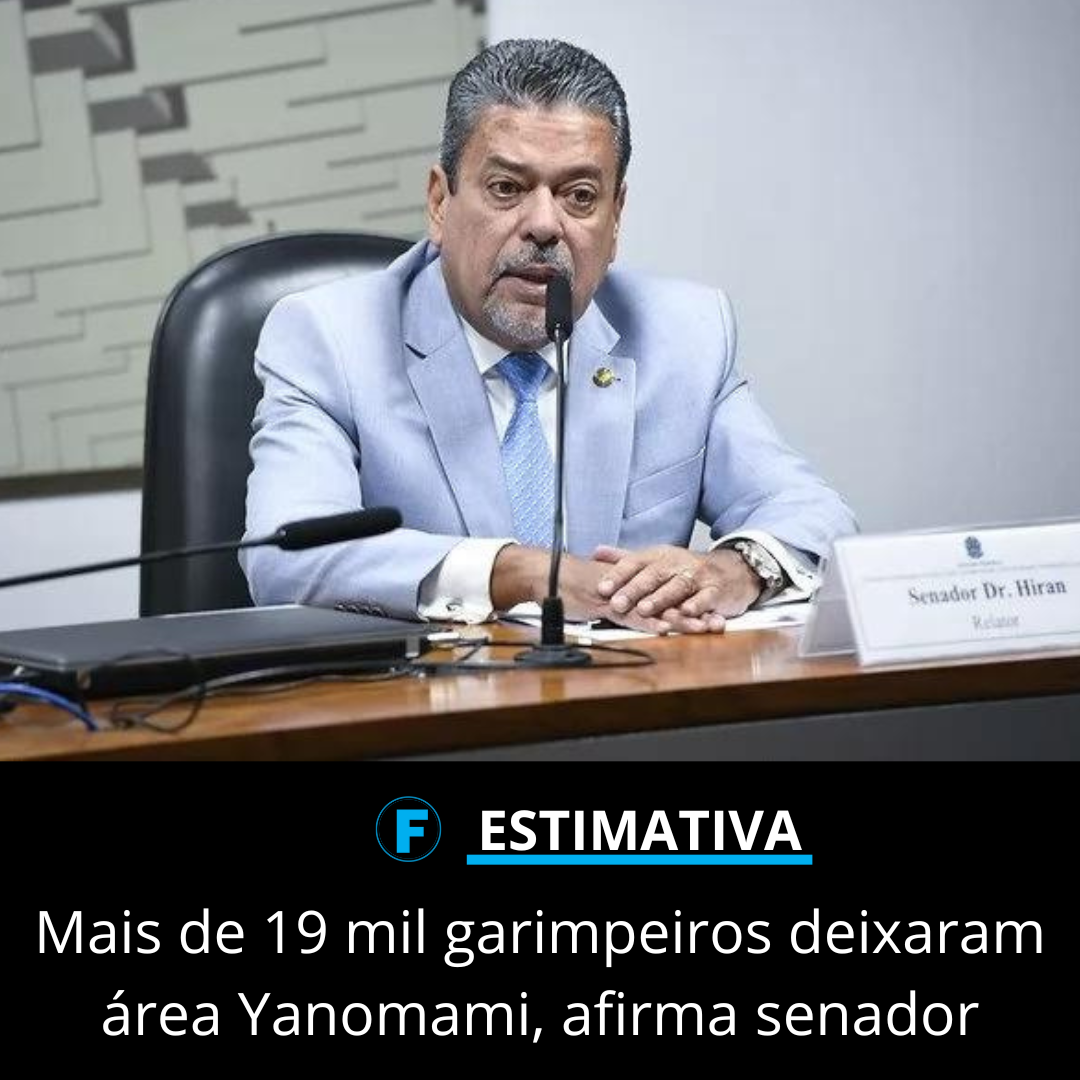 Mais de 19 mil garimpeiros deixaram área Yanomami, afirma senador