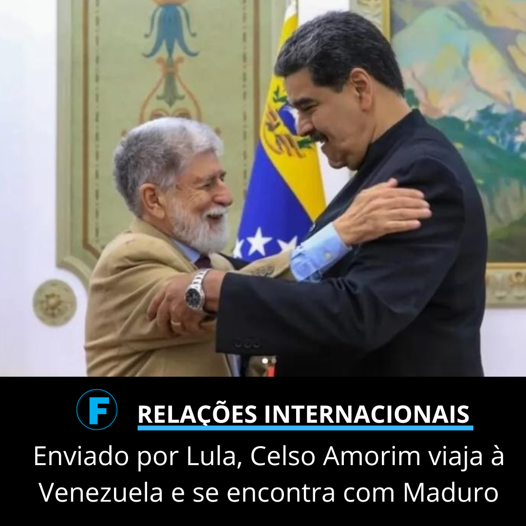 Enviado por Lula, Celso Amorim viaja à Venezuela e se encontra com Maduro