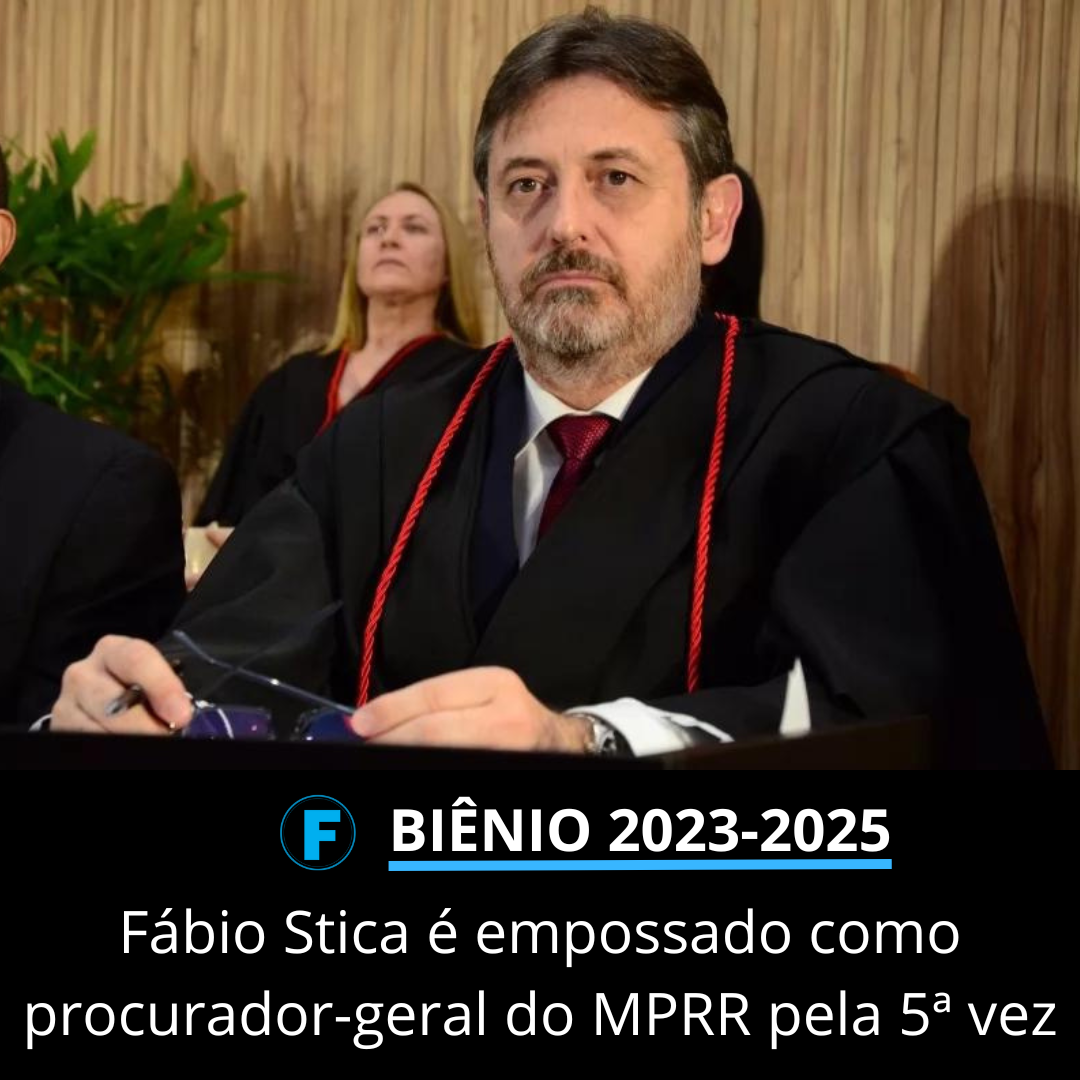 Fábio Stica é empossado como procurador-geral do MPRR pela 5ª vez