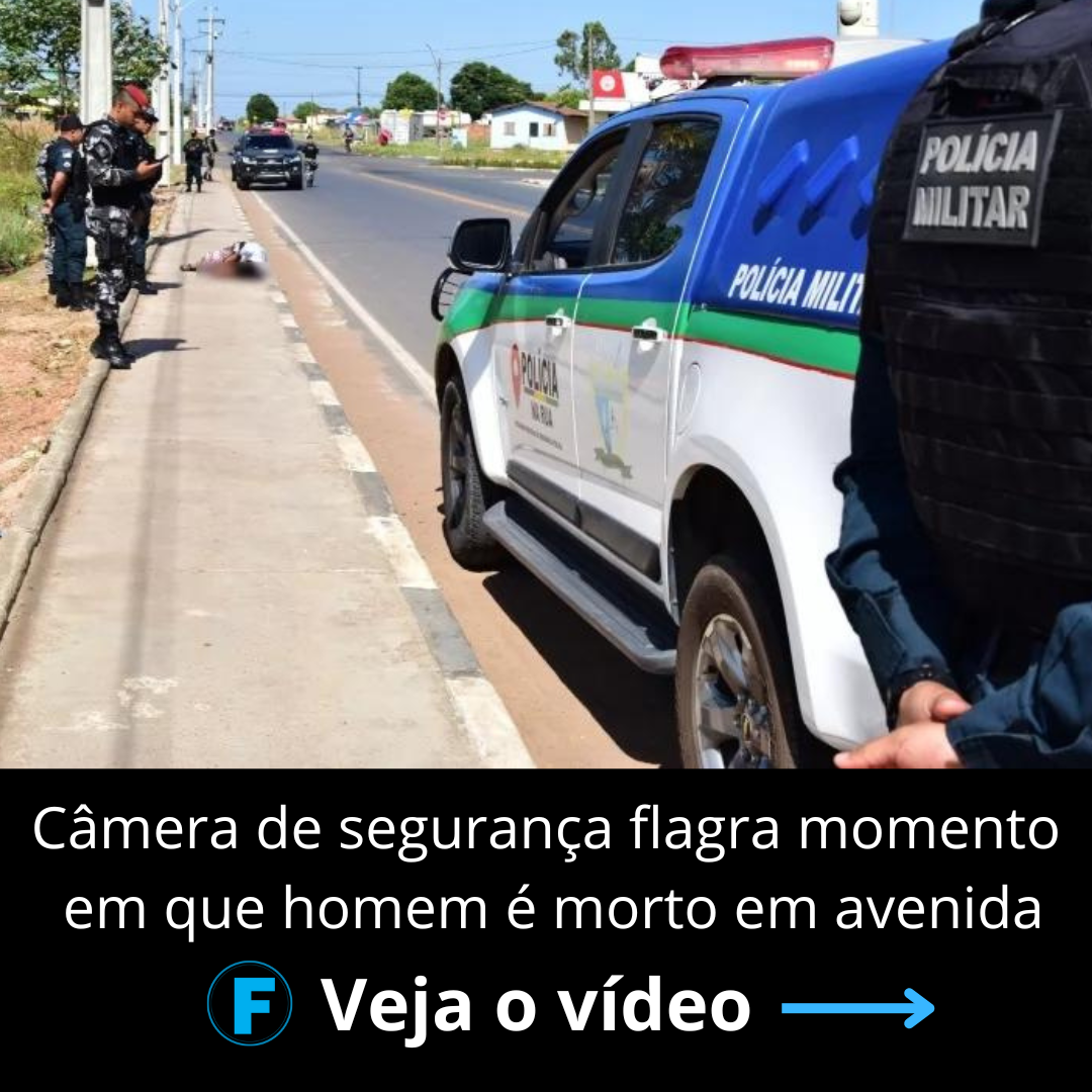 Câmera de segurança flagra momento em que homem é morto em avenida
