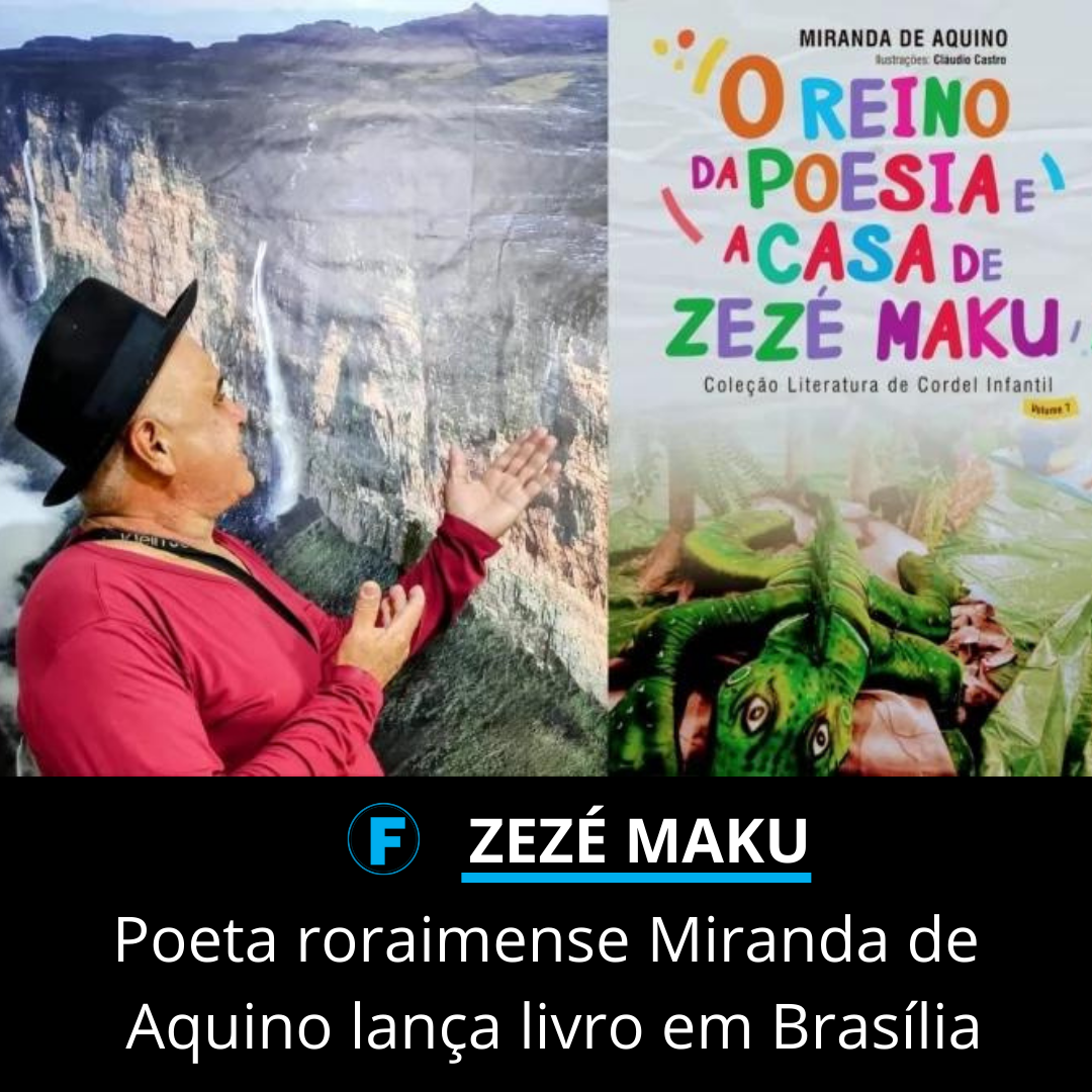 Poeta roraimense Miranda de Aquino lança livro em Brasília