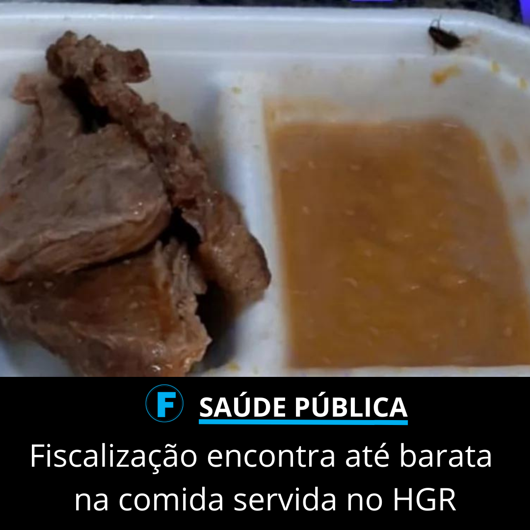 Fiscalização encontra até barata na comida servida no HGR