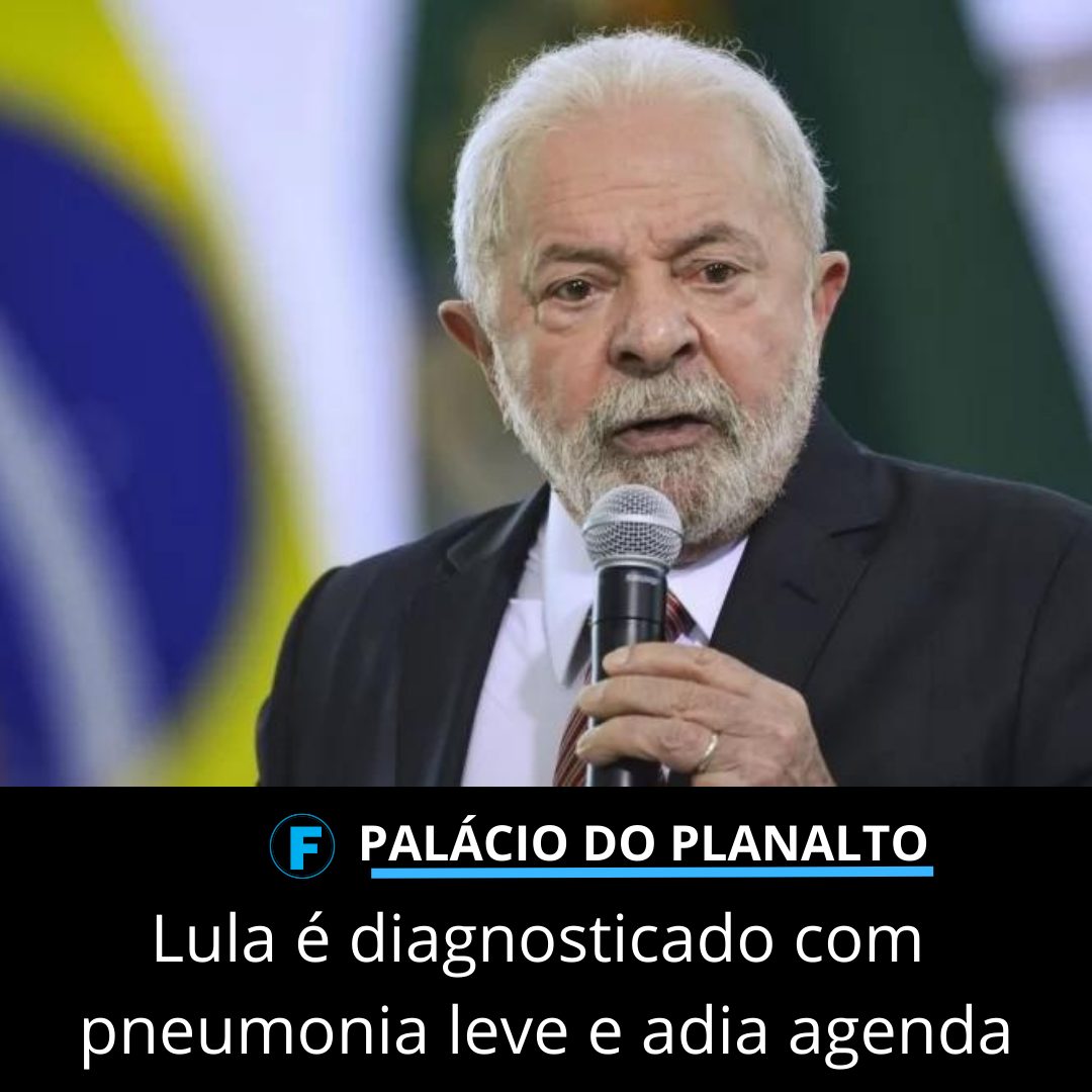 Lula é diagnosticado com pneumonia leve e adia agenda