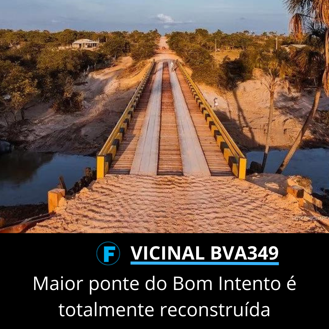 Maior ponte do Bom Intento é totalmente reconstruída