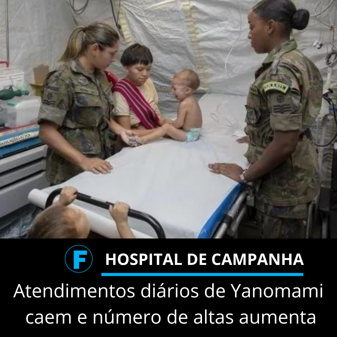 Atendimentos diários de Yanomami caem e número de altas aumenta