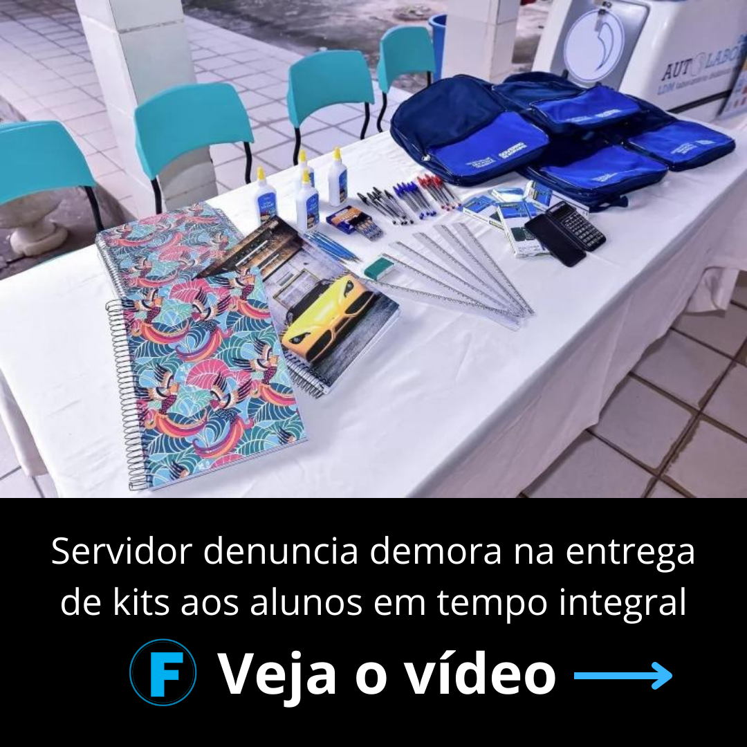 Servidor denuncia demora na entrega de kits aos alunos em tempo integral