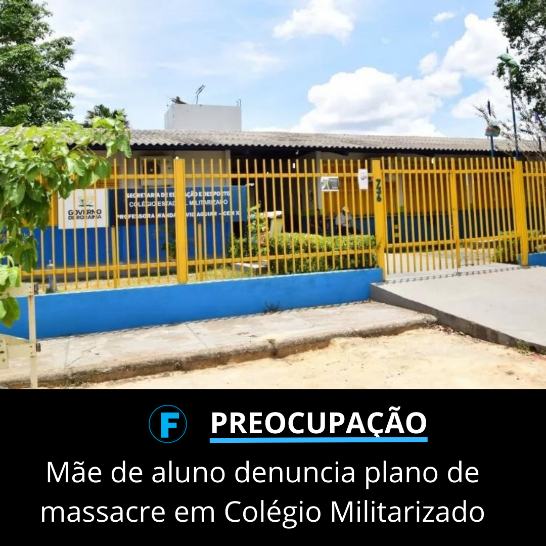 Mãe de aluno denuncia plano de massacre em Colégio Militarizado