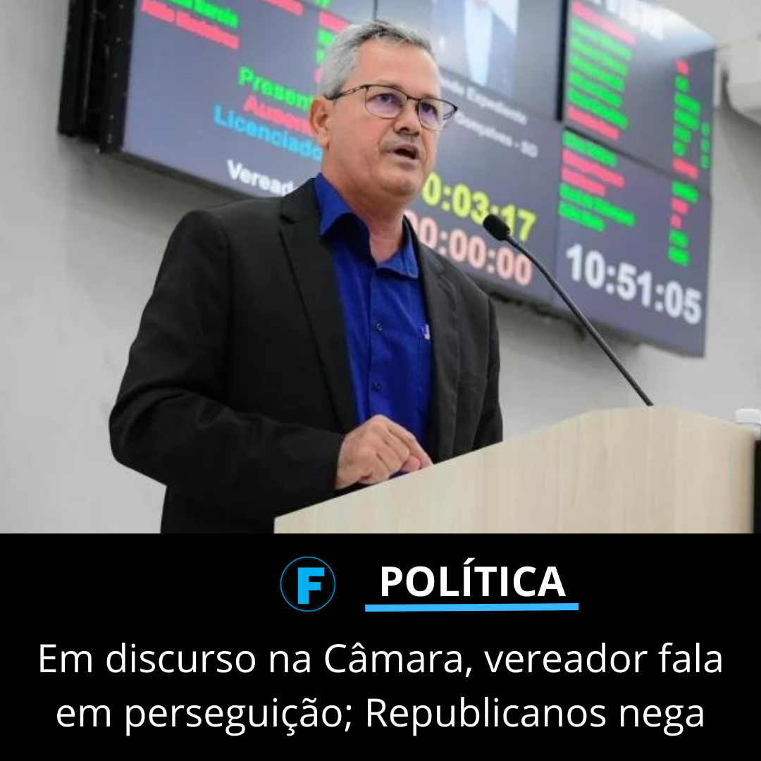 Em discurso na Câmara, vereador fala em perseguição; Republicanos nega