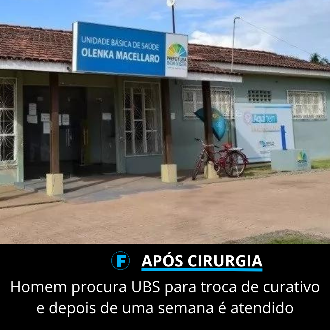 Homem procura UBS para troca de curativo e depois de uma semana é atendido