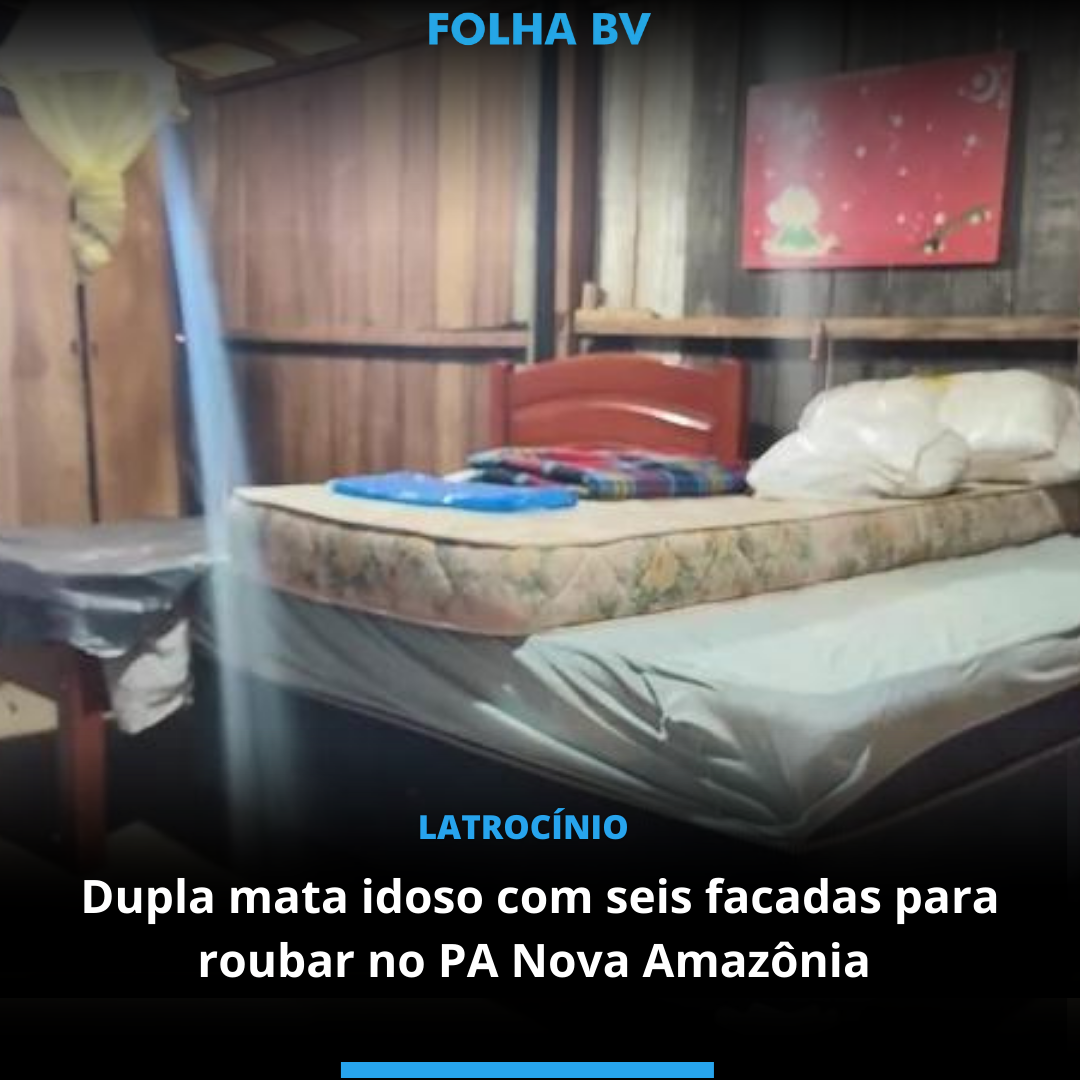 Dupla mata idoso com seis facadas para roubar no PA Nova Amazônia 