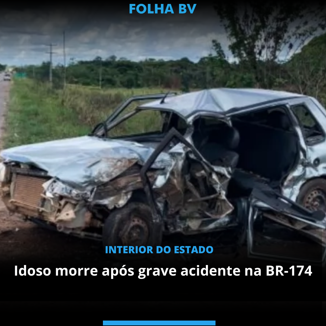 Idoso morre após grave acidente na BR 174