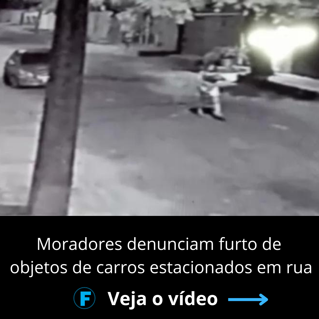 Moradores denunciam furto de objetos de carros estacionados em rua