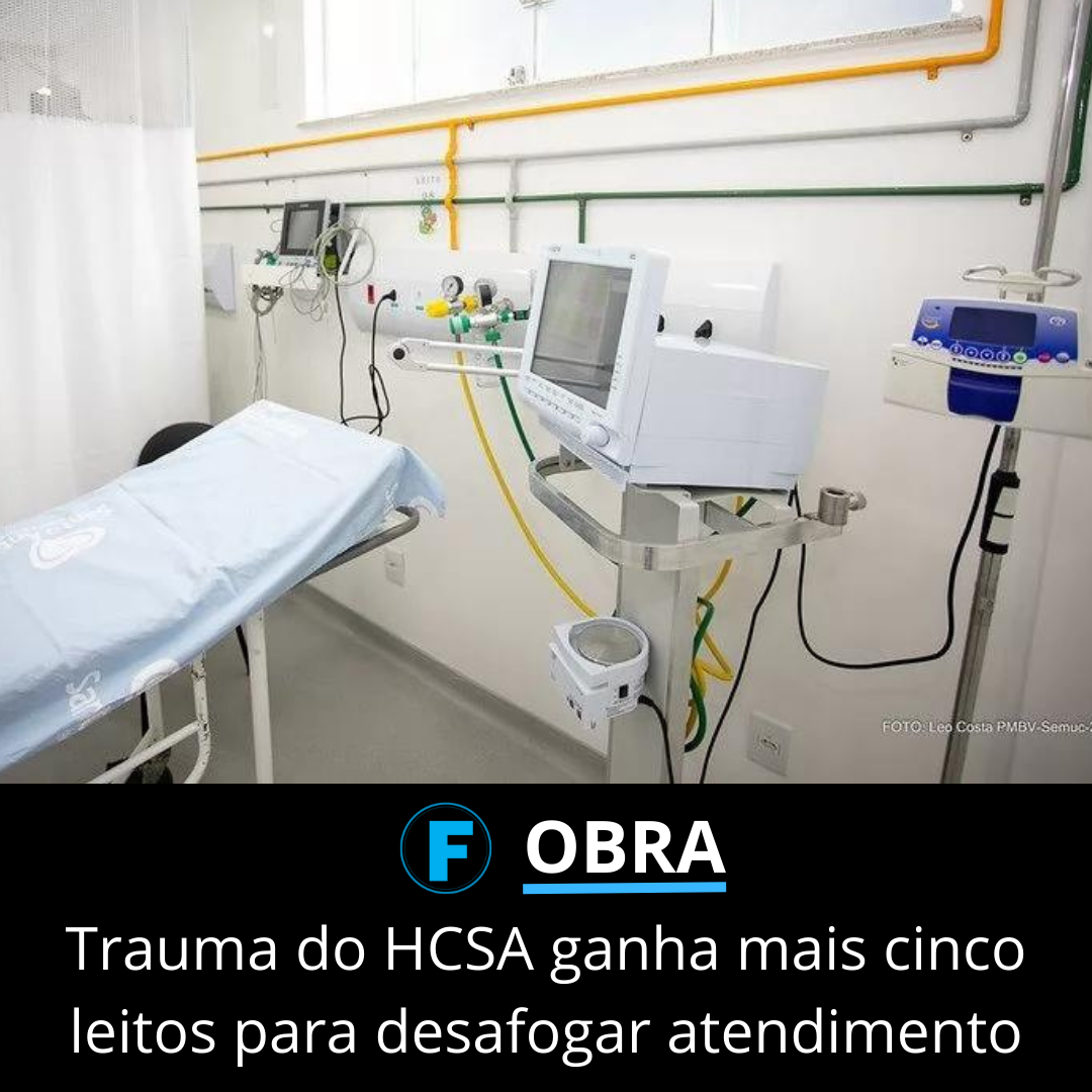 Trauma do HCSA ganha mais cinco leitos para desafogar atendimento