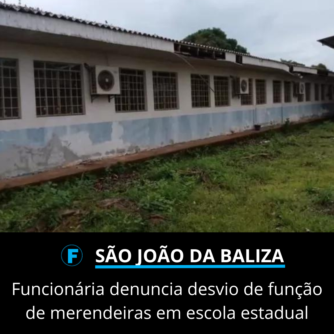Funcionária denuncia desvio de função de merendeiras em escola estadual