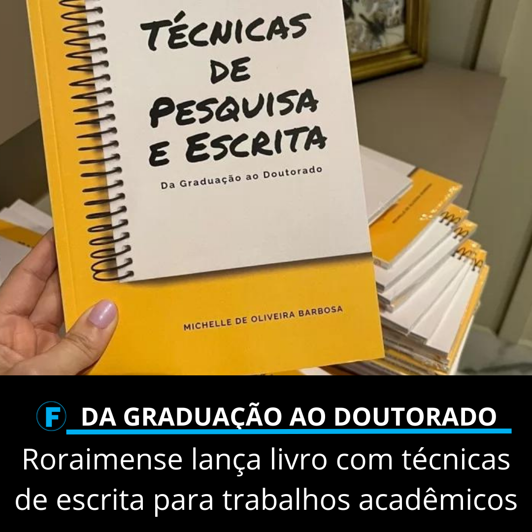 Roraimense lança livro com técnicas de escrita para trabalhos acadêmicos