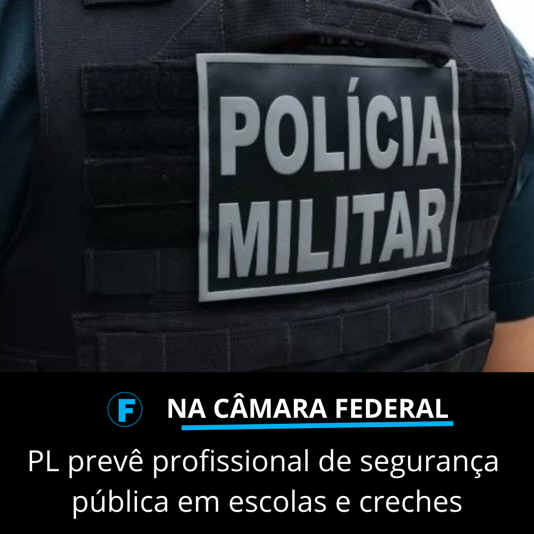 PL prevê profissional de segurança pública em escolas e creches