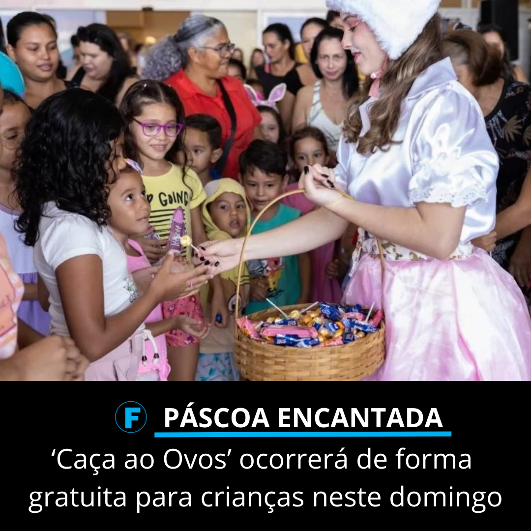 ‘Caça ao Ovos’ ocorrerá de forma gratuita para crianças neste domingo