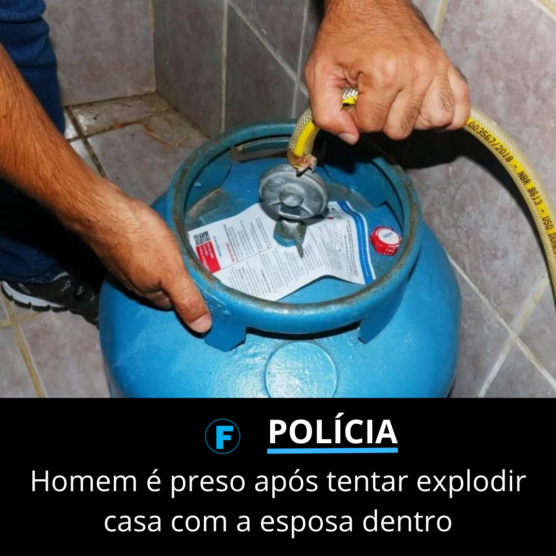 Homem é preso após tentar explodir casa com a esposa dentro