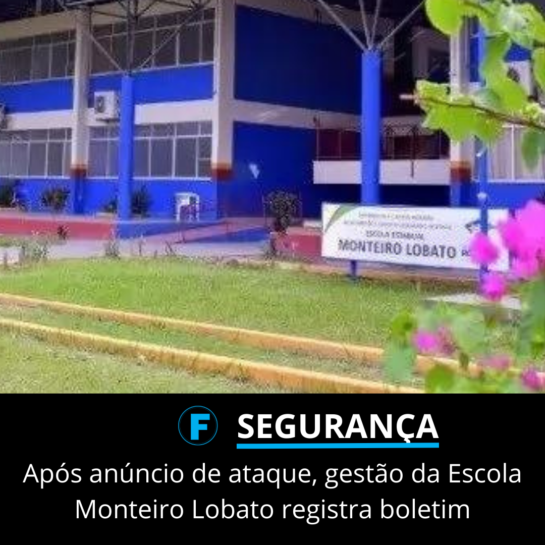Após anúncio de ataque, gestão da Escola Monteiro Lobato registra boletim