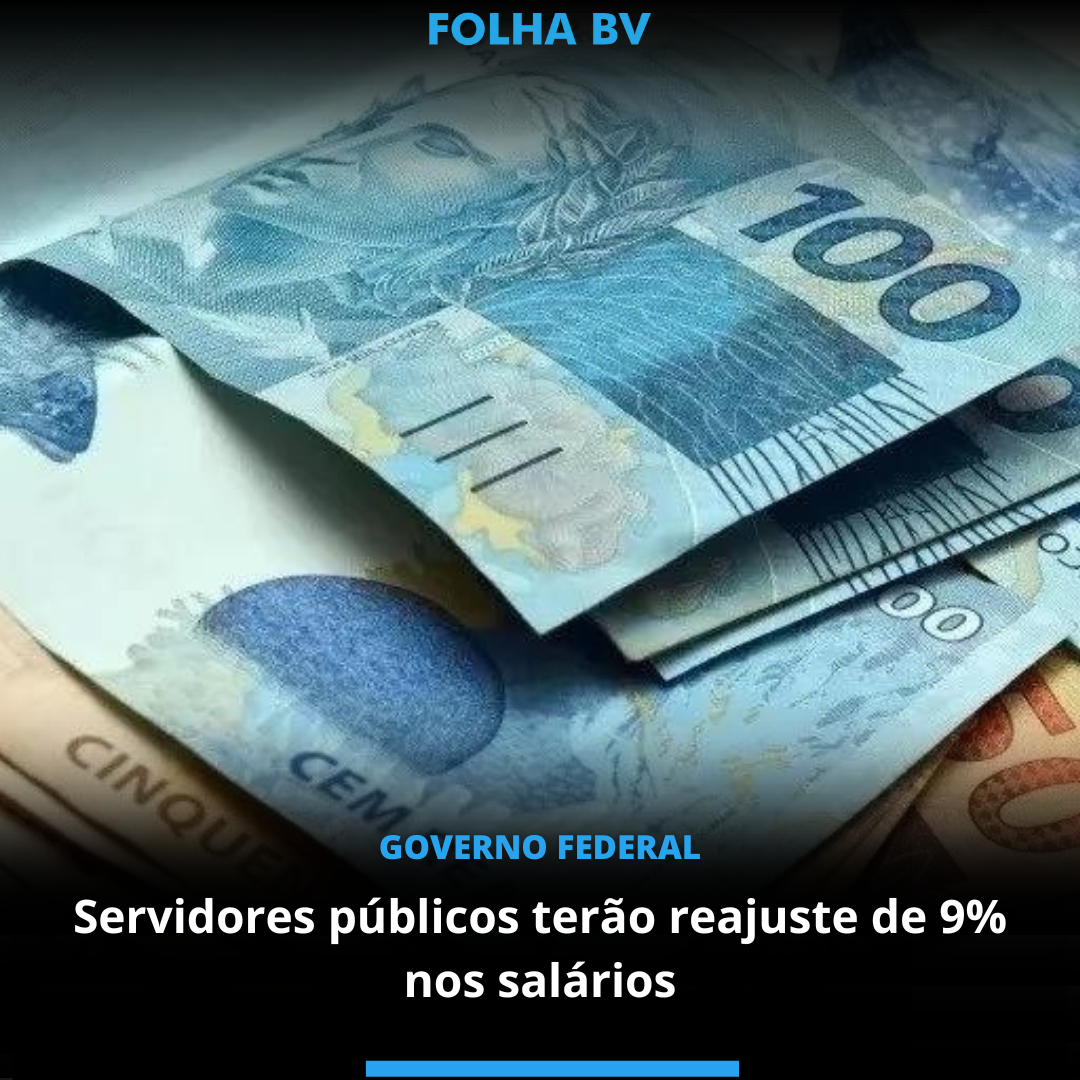 Servidores públicos terão reajuste de 9% nos salários 