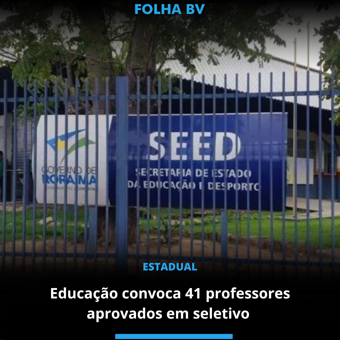 Educação convoca 41 professores aprovados em seletivo